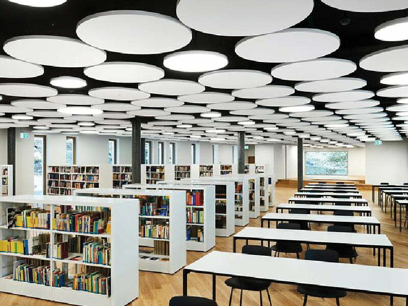 plafond bibliothèque