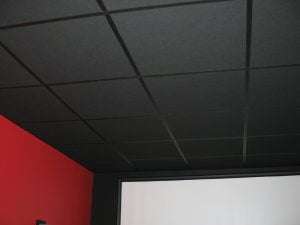 plafond noir suspendu
